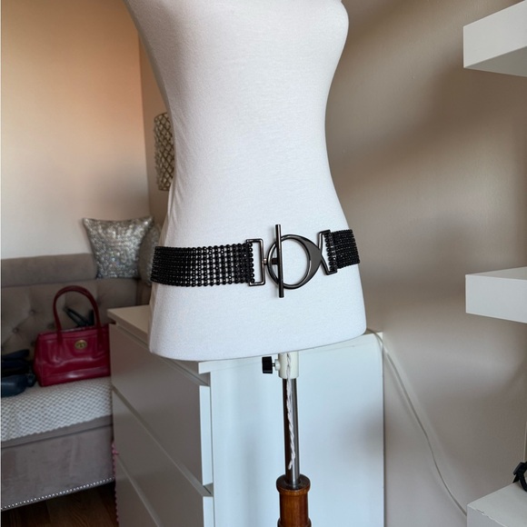 Black Rhinestone Belt - Picture 2 of 5